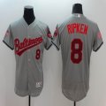 2016 Baltimore Orioles #8 Cal Ripken gray Flexbase Authentic Collection Jersey