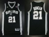 Adidas San Antonio Spurs #21 Tim Duncan Black NBA Revolution 30 Jerseys