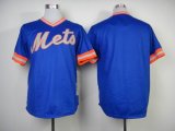 New York Mets Blank blue throwback MLB Jerseys