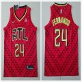 Atlanta Hawks #24 Fernando red nba basketball jersey