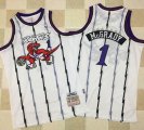 Toronto Raptors #1 Tracy McGrady white 1998-99 Throwback NBA Jersey