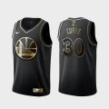 Nike Golden State Warriors #30 Stephen Curry Black gold basketball jersey Honor Edition -XD