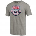 Washington Capitals Fanatics Branded 2018 Stanley Cup Champions 2-Man Advantage Tri-Blend T-Shirt â€“ Heather Gray