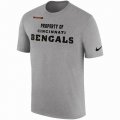 Men's Cincinnati Bengals Nike Heather Gray Sideline Property Of Facility T-Shirt