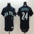 2016 Seattle Mariners #24 Ken Griffey dark blue Flexbase Authentic Collection Jersey