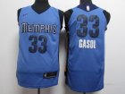 Nike Memphis Grizzlies #33 Marc Gasol blue nba basketball jersey-LT