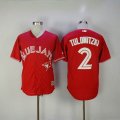 2017 Toronto Blue Jays #2 Troy Tulowitzki red new Majestic baseball jerseys