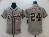 Detroit Tigers #24 Miguel Cabrera gray Flexbase Authentic Collection Jersey-BD