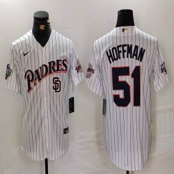 San Diego Padres #51 Hoffman white throwback MLB Baseball jerseys 01