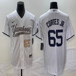 Nike New York Yankees #65 Nestor Cortes Jr white majestic baseball Jersey Joint name