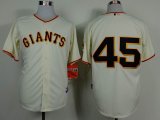 San Francisco Giants 45 Runzler beige baseball jerseys