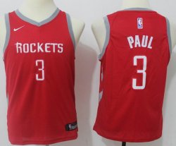 Youth Nike Houston Rockets #3 Chris Paul red nba jersey