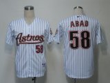 MLB Jerseys Houston Astros 58 Abad White