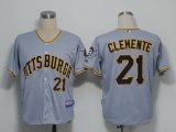 MLB Jerseys Pittsburgh Pirates 21 Clemente Grey