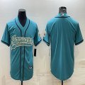 Nike Jacksonville Jaguars blank blue MLB Baseball jersey Joint name-BD