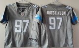 Youth Nike Detroit Lions #97 Aidan Hutchinson gray Nike Vapor F.U.S.E. Limited Jersey