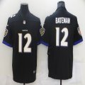 Nike Baltimore Ravens #12 Rashod Bateman black Color Rush Limited Jersey-BD