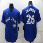 Nike Toronto Blue Jays #26 Matt Chapman blue majestic baseball Jerseys