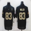 Nike Oakland Raiders #83 Darren Waller black Camo Salute To Service Limited Jersey-BD