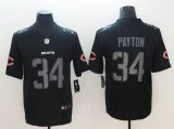 Nike Chicago Bears #34 Walter Payton Out black Color Rush Limited Jerseys-BD