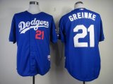 Los Angeles Dodgers GREINKE 21 blue mlb jerseys