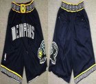 Memphis Grizzlies dark blue nba shorts-XD