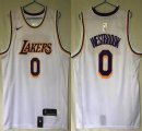 Nike NBA Los Angeles Lakers #0 Westbrook white nba basketball Jerseys-HL