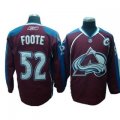 Colorado Avalanche #52 FOOTE Red nhl jerseys