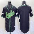 Nike Philadelphia Eagles blank black baseball jerseys Joint name-BD 03