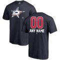 Men's Dallas Stars Fanatics Branded Navy Personalized Name and Number Banner Wave T-Shirt