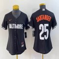 Youth Nike Baltimore Orioles #25 Anthony Santander black majestic baseball jersey city version-BD 02