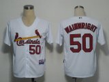 MLB Jerseys St. Louis Cardinals 50 Wainwright White Cool Base