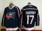 Columbus Blue Jackets #17 Dubinsky dark blue ice hockey jersey