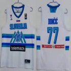 Dallas Mavericks #77 Luca Doncic white nba jerseys Tokyo Olympics-HL