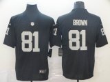 Oakland Raiders #81 Tim Brown Nike black Color Rush Limited Jersey