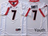 Youth Georgia Bulldogs #7 D'Andre white College Football Jersey