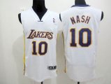 los angeles lakers 10# steve nash white purple nba jerseys