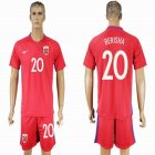 2016-2017 Norway team BERISHA #20 red soccer jerseys home