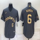 2022 MLB All-Star Nike Toronto Blue #6 Alek Manoah gray majestic baseball jerseys-BD