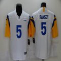 Nike Rams #5 Jalen Ramsey white Color Rush Limited Jersey-BD