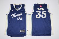 Youth Oklahoma City Thunder #35 Kevin Durant Blue 2016 NBA Christmas Jerseys