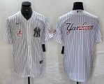 Nike New York Yankees blank white MLB baseball Jersey Joint name -BD 20