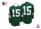 Green Bay Packers #15 Bart Starr Long sleeve Throwback Jersey