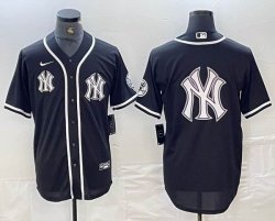 Nike New York Yankees blank black majestic baseball Jersey Joint name big logo 10