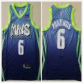 Dallas Mavericks #6 Kristaps Porzingis blue nike nba jerseys city version-ty