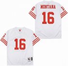 San Francisco 49ers #16 Joe Montana white throwback NFL Jerseys-SG