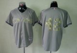 New York Yankees 42 gray camo baseball Jersey