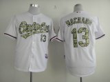 Baltimore Orioles 13 Machado mlb camo white Jersey