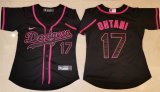 Custom Women Nike Los Angeles Dodgers #17 Shohei Ohtani Black baseball Jerseys