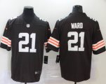 Cleveland Browns #21 Denzel Ward brown Nike Color Rush Limited Jerseys